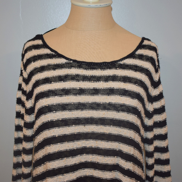 Free People Striped Swing Tunic Sweater Dress - Picture 3 of 5
